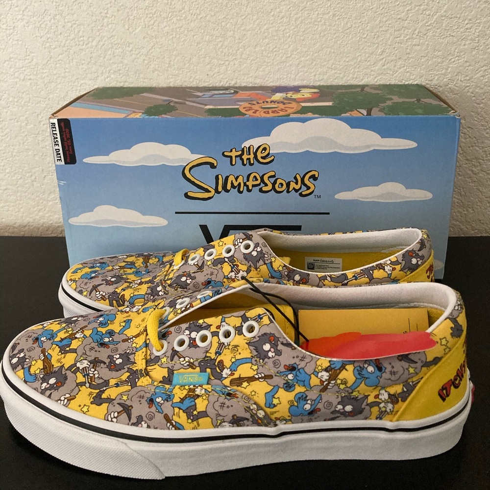 New Simpsons Vans Collab Itchy Scratchy Women’s 11 Sneakers Collect VN0A4VB41UF - Picture 2 of 16
